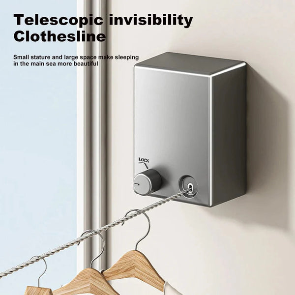 Stainless-Steel Pull-Out Clothesline